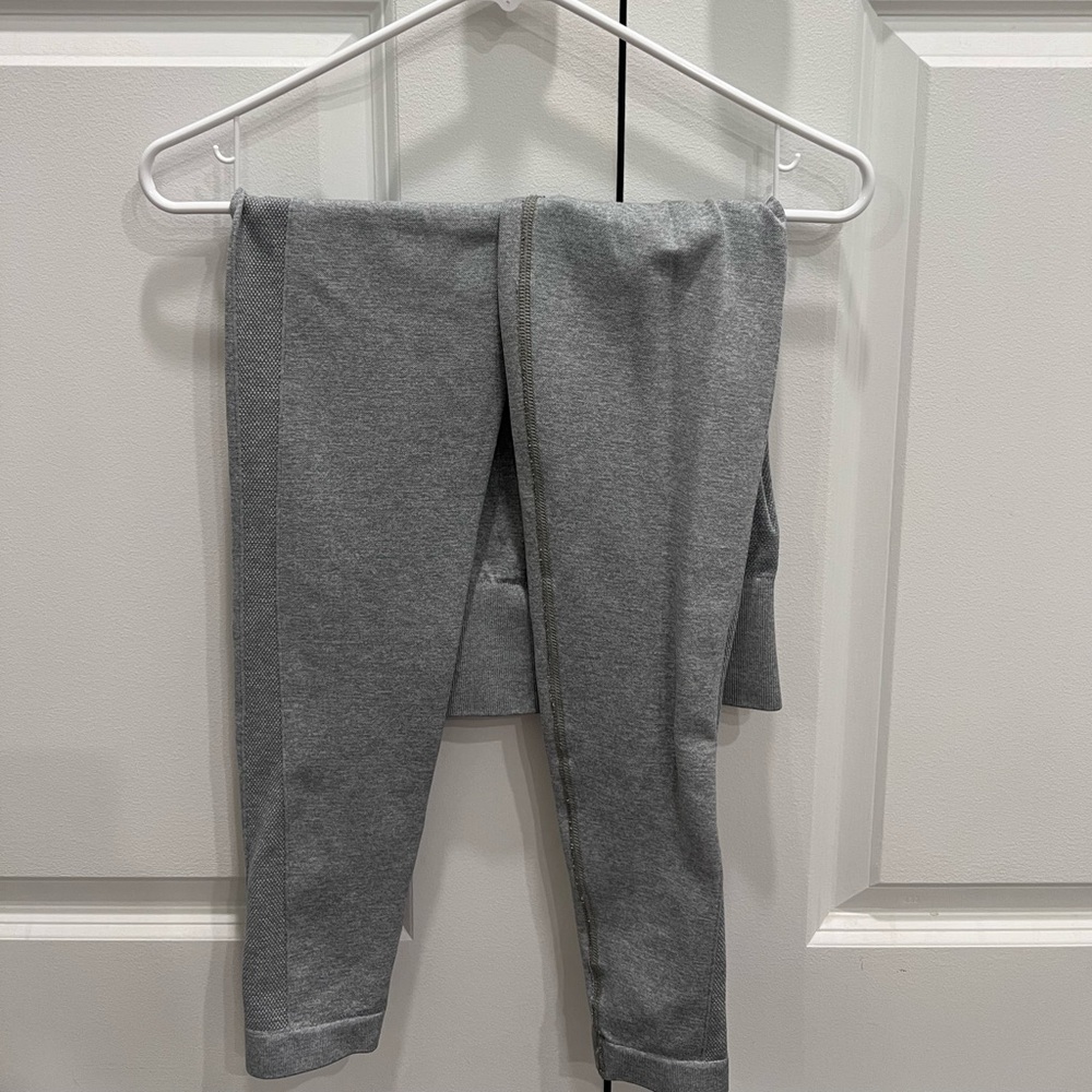 Gymshark flex high waisted leggings - light marl/black